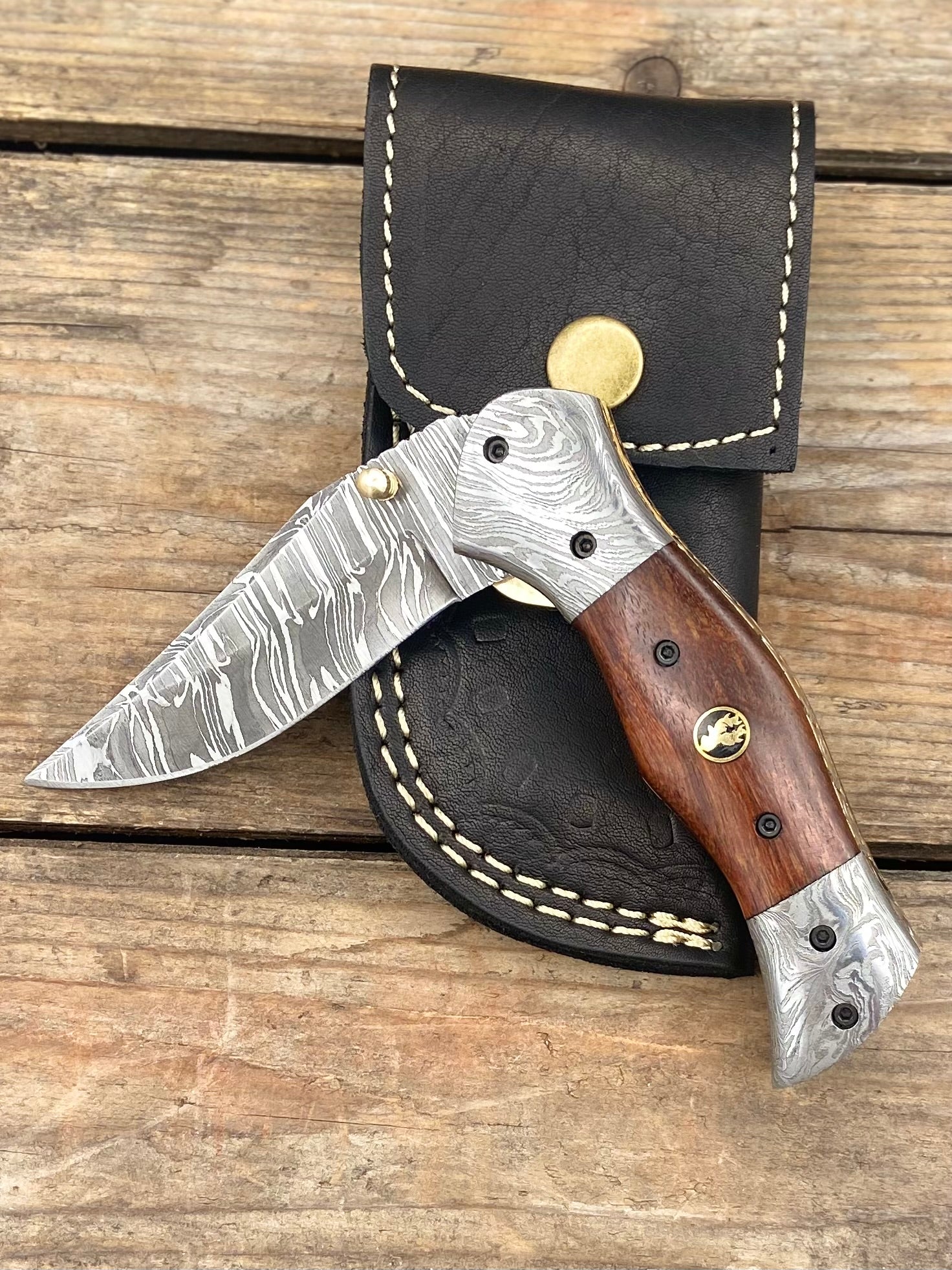 BC 823-DB 8 Damascus Blade Hunting Knife with Gut Hook and Leather Sh –  Rex Distributor, Inc. Wholesale Licensed Products and T-shirts, Sporting  goods